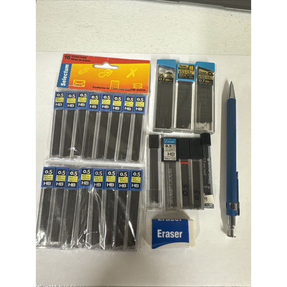 Mechanical Pencil Lead and Eraser Collection Pentel Laser Sanford lol